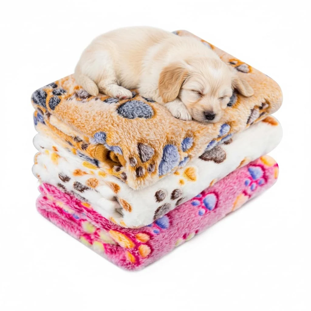 Durable LeapSheep Pet Blankets 3-Pack – Heart Pattern Ultra-Soft Cozy for Pets Smart