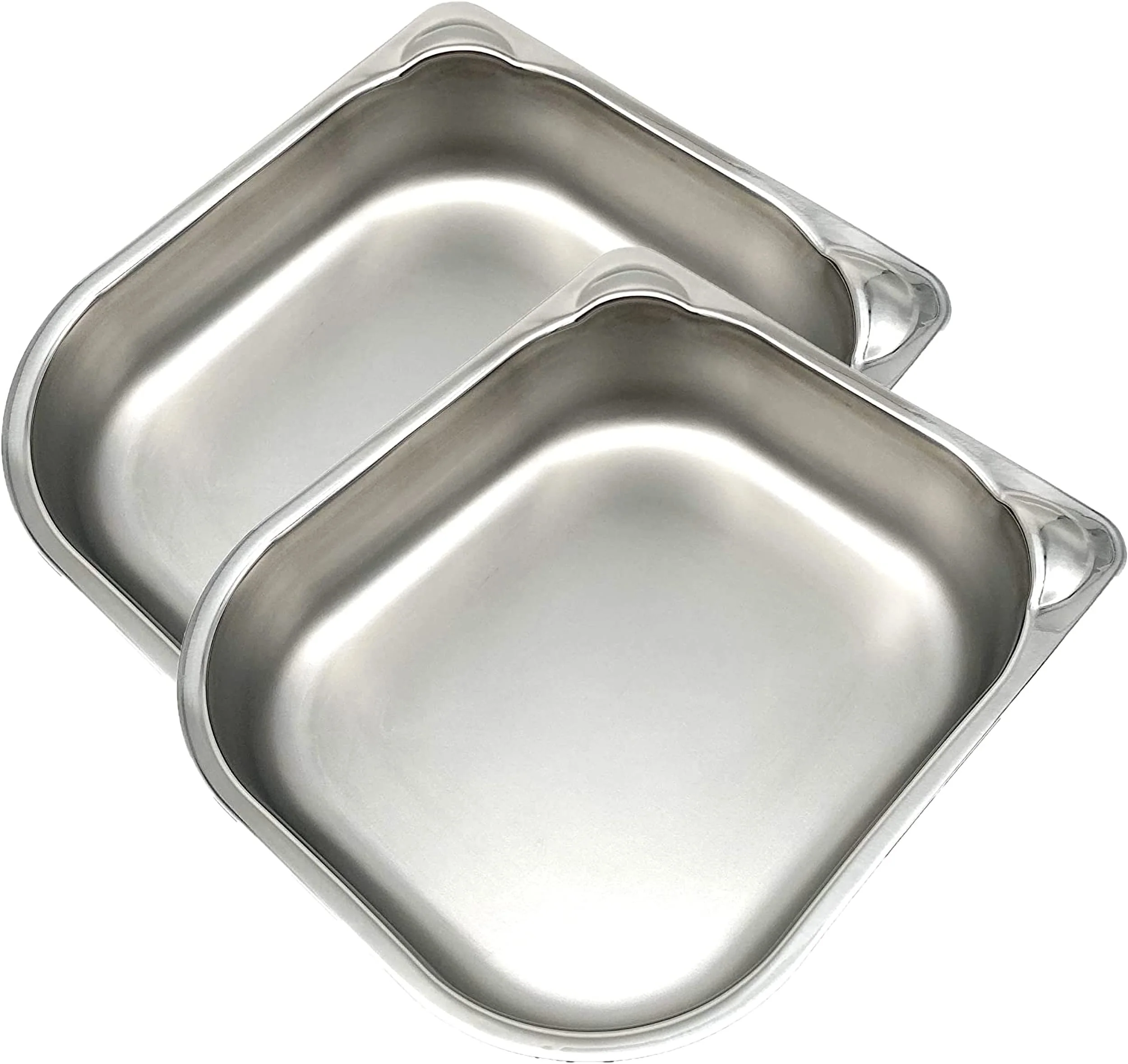 Traditional Cat Mate Stainless Steel Bowl Inserts 402 – 2-Pack for C100 C200 Auto Feeders Wet Dry Food Fine