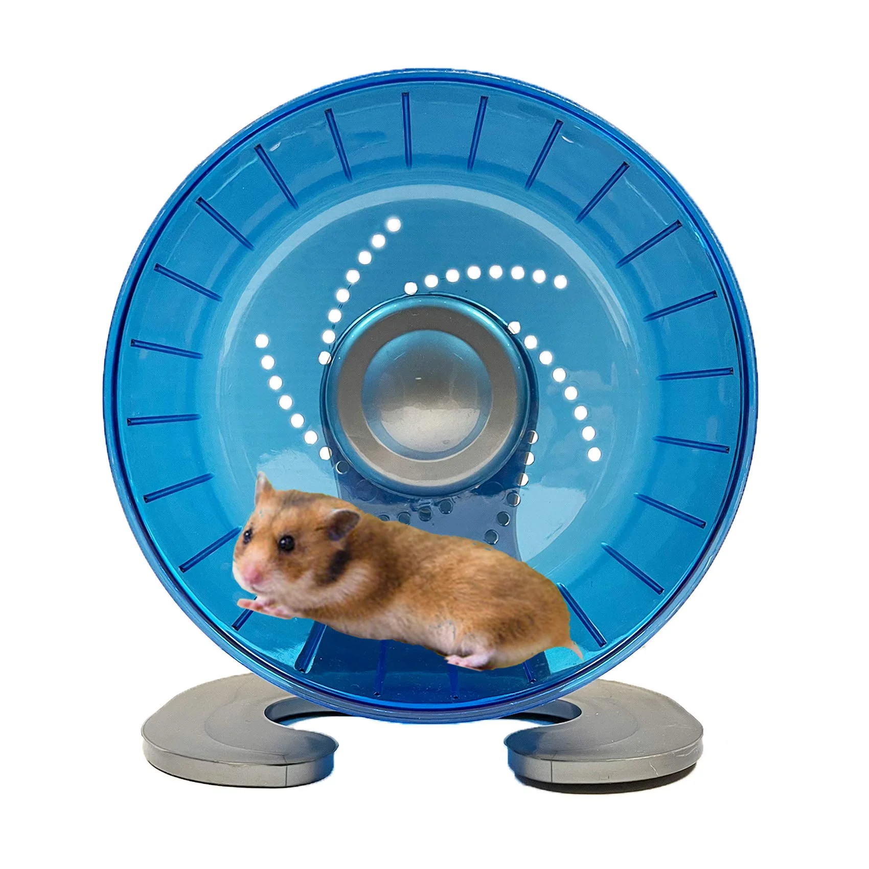 Advanced Petest Hamster Exercise Wheel 6.7-Inch Silent Spinner Blue Original Design