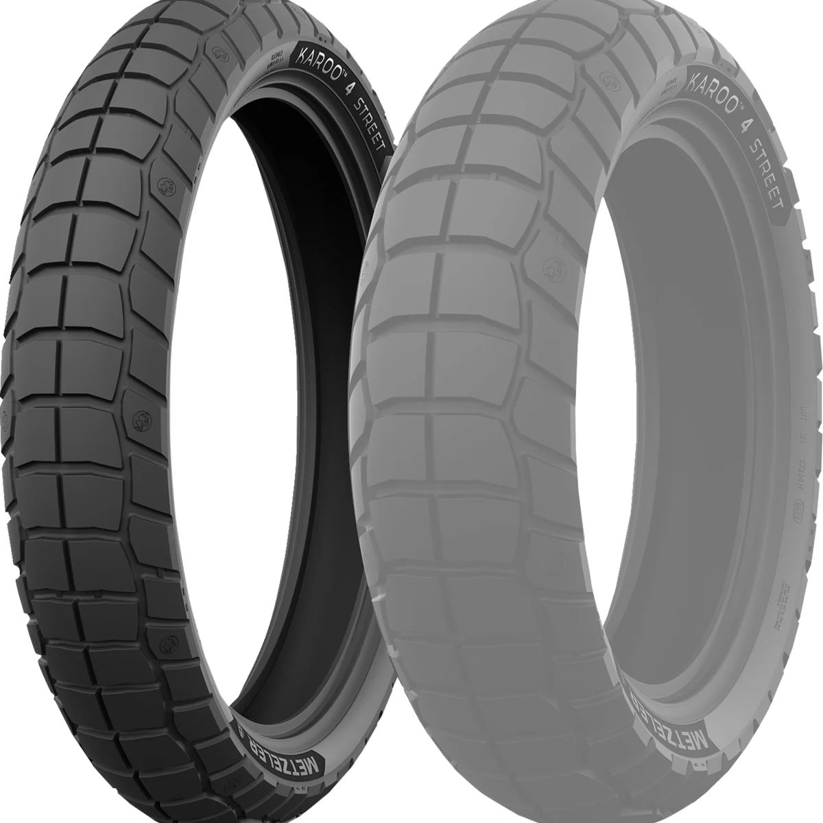 Fine Crafted METZELER Tire - KAROO 4 - Street - Front - 120 70R19 - 60V 4726000 Original Design