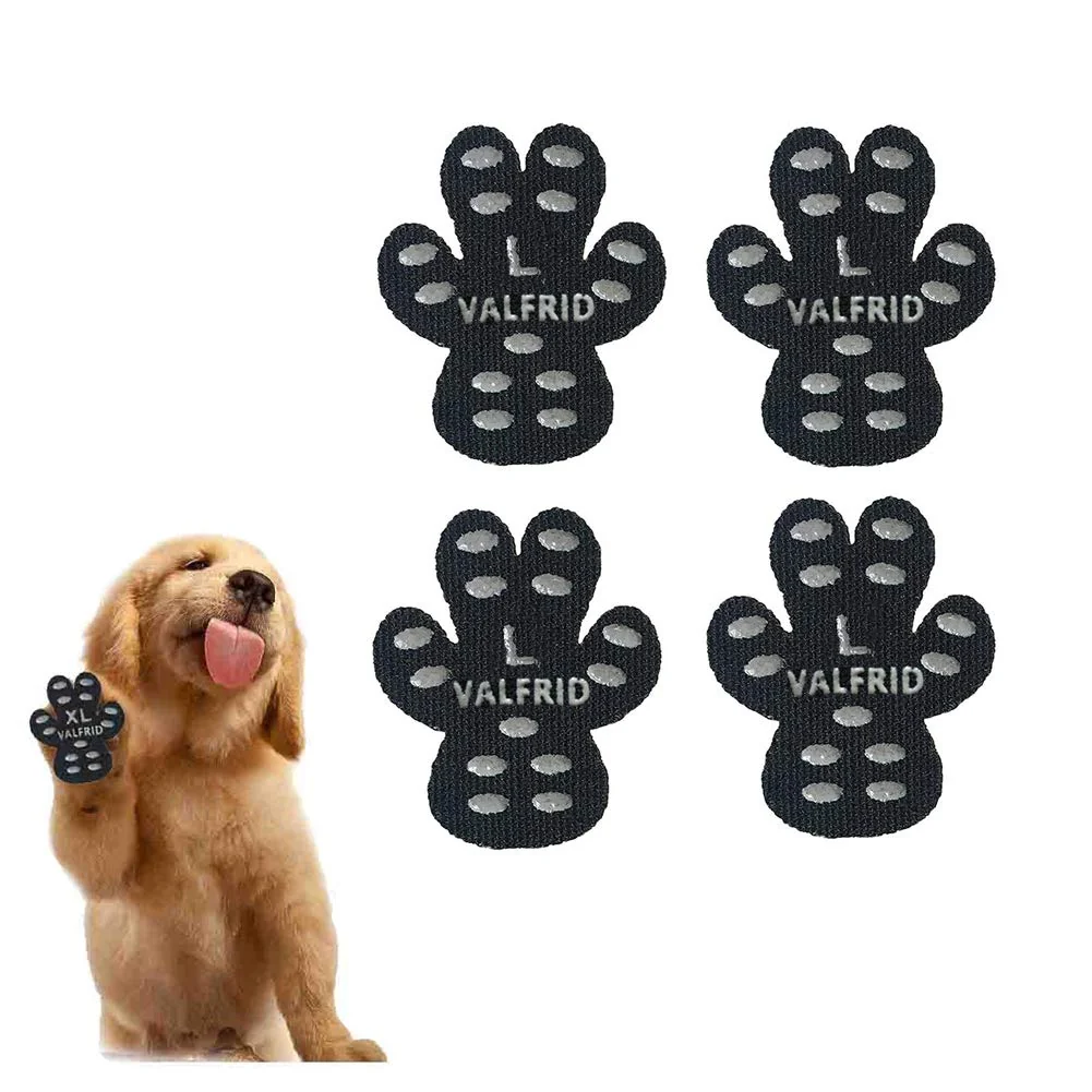 Sophisticated VALFRID Dog Paw Protector Anti-Slip Grips — 40-Piece Size L for Hardwood Floors Comfortable