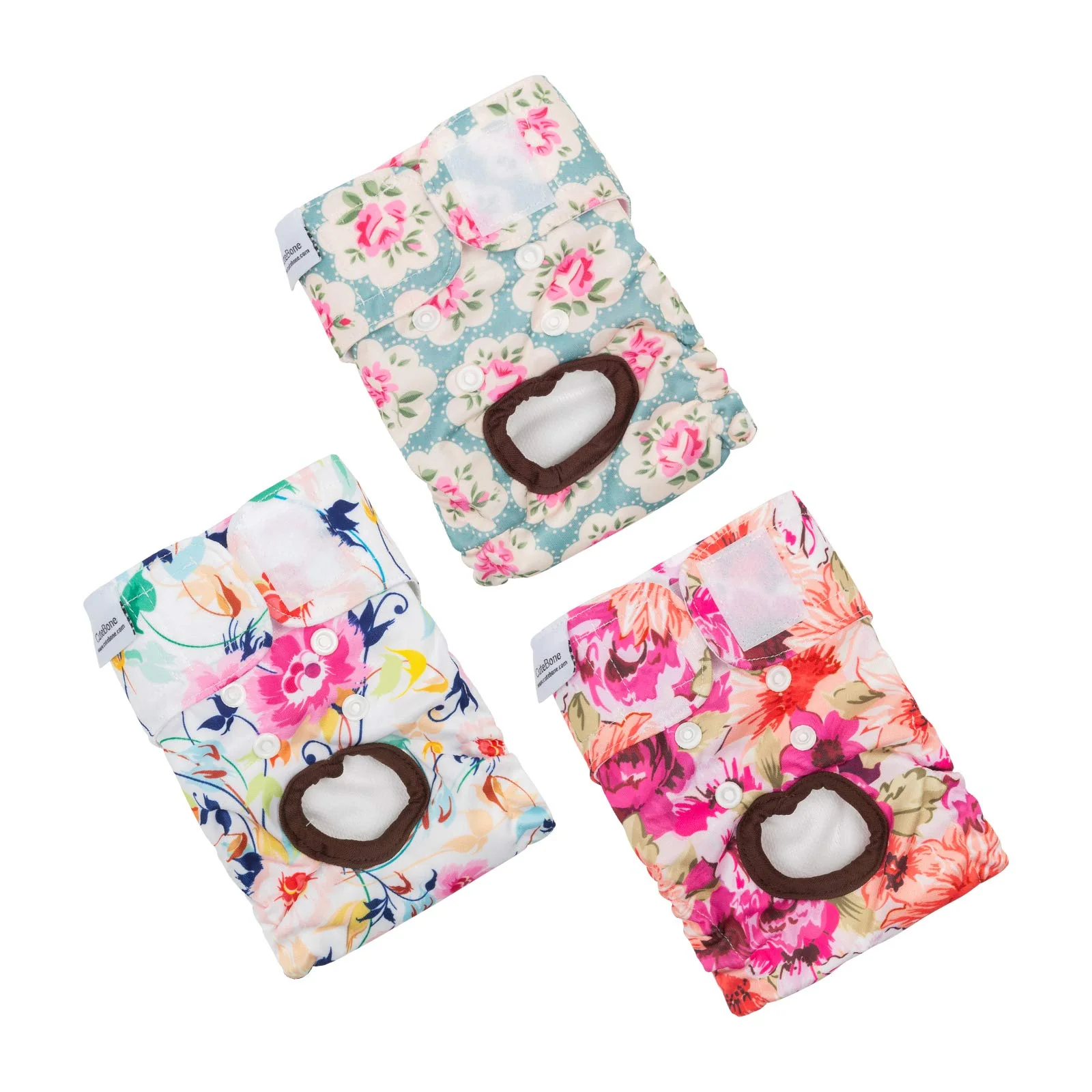 Easy-to-Use CuteBone Dog Diapers Female Washable – 3 Pack S M L Reusable Smooth