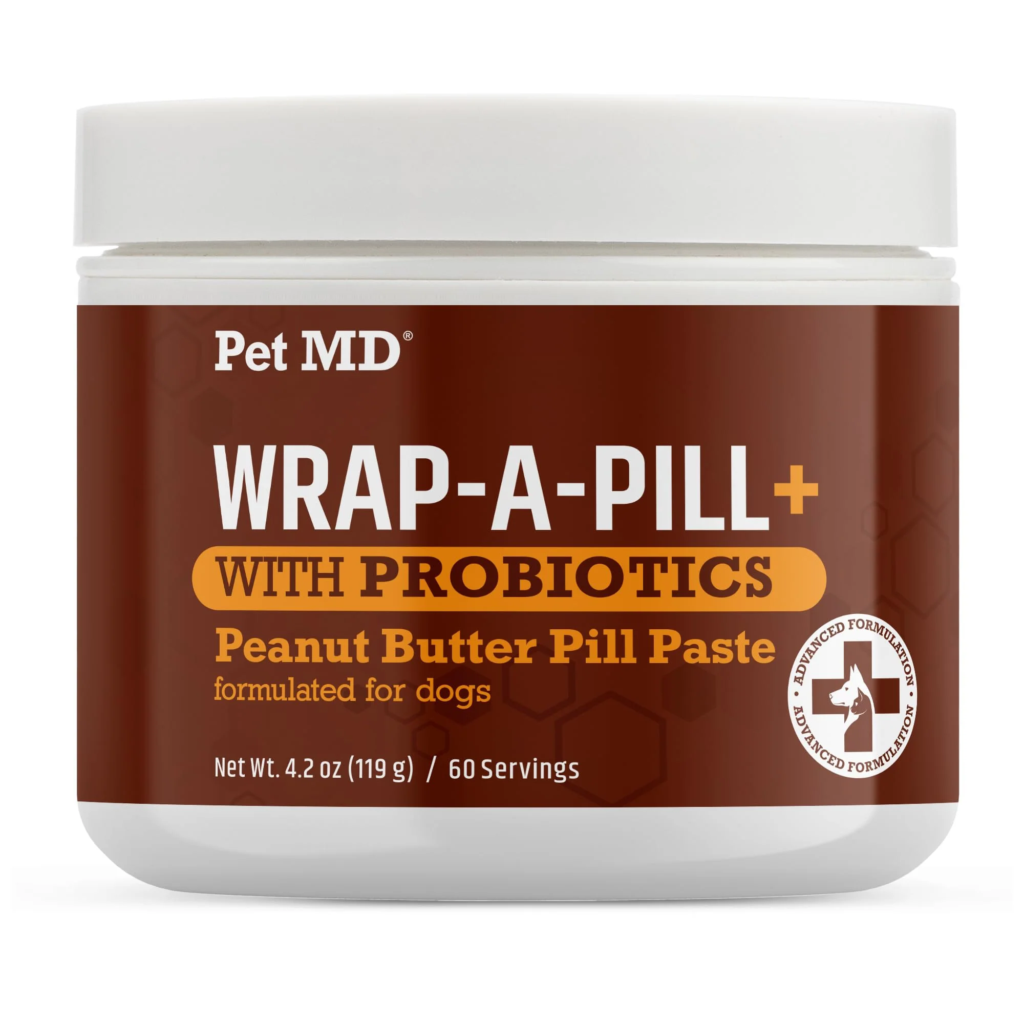 World-Class Pet MD Wrap-A-Pill with Dog Probiotics — Peanut Butter Pill Wrap for Dogs 4.2oz Efficient