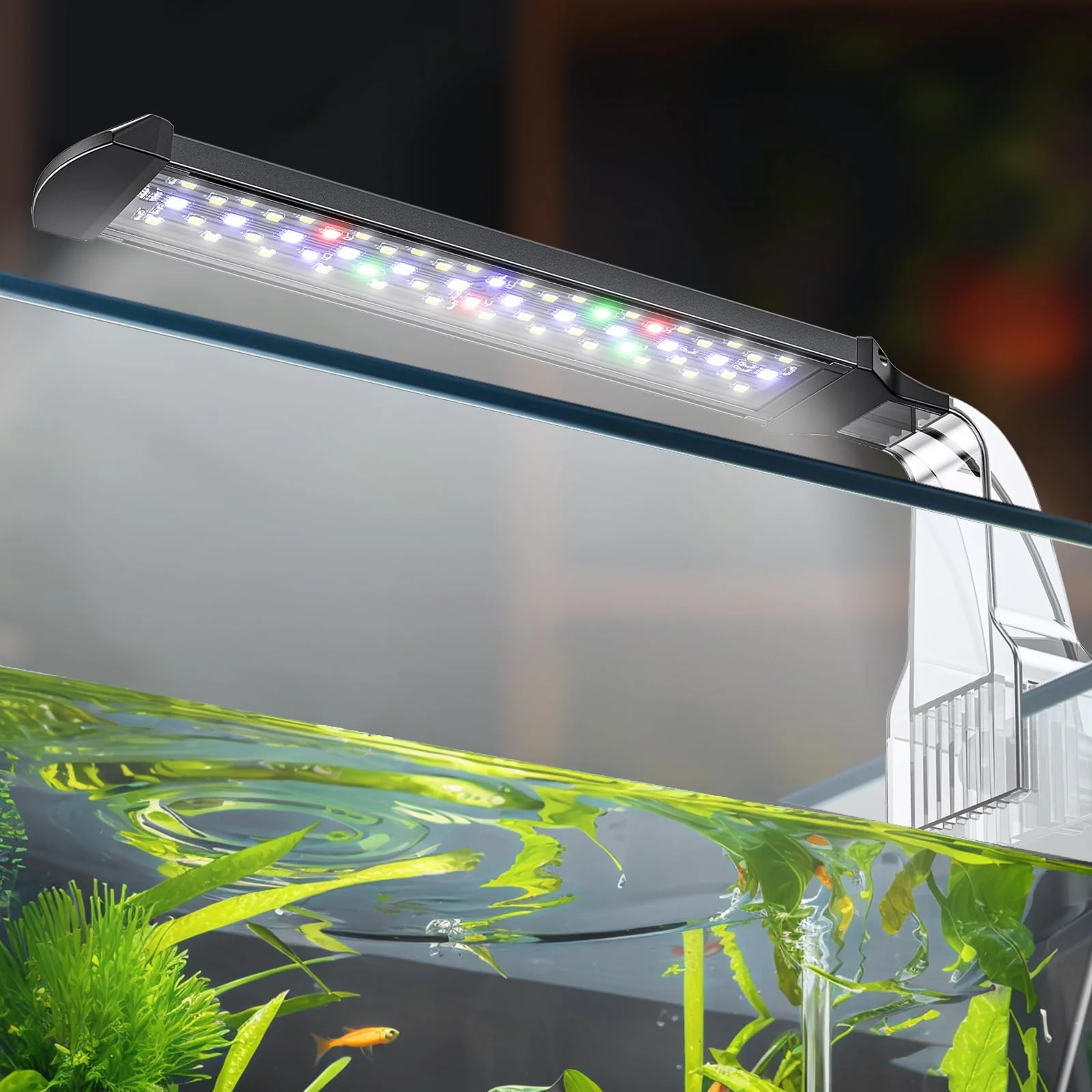 Original Design Pawfly 8W Aquarium LED Light – Full Spectrum 8.2 Inch Tank Light with D N 24 7 Modes Luxury