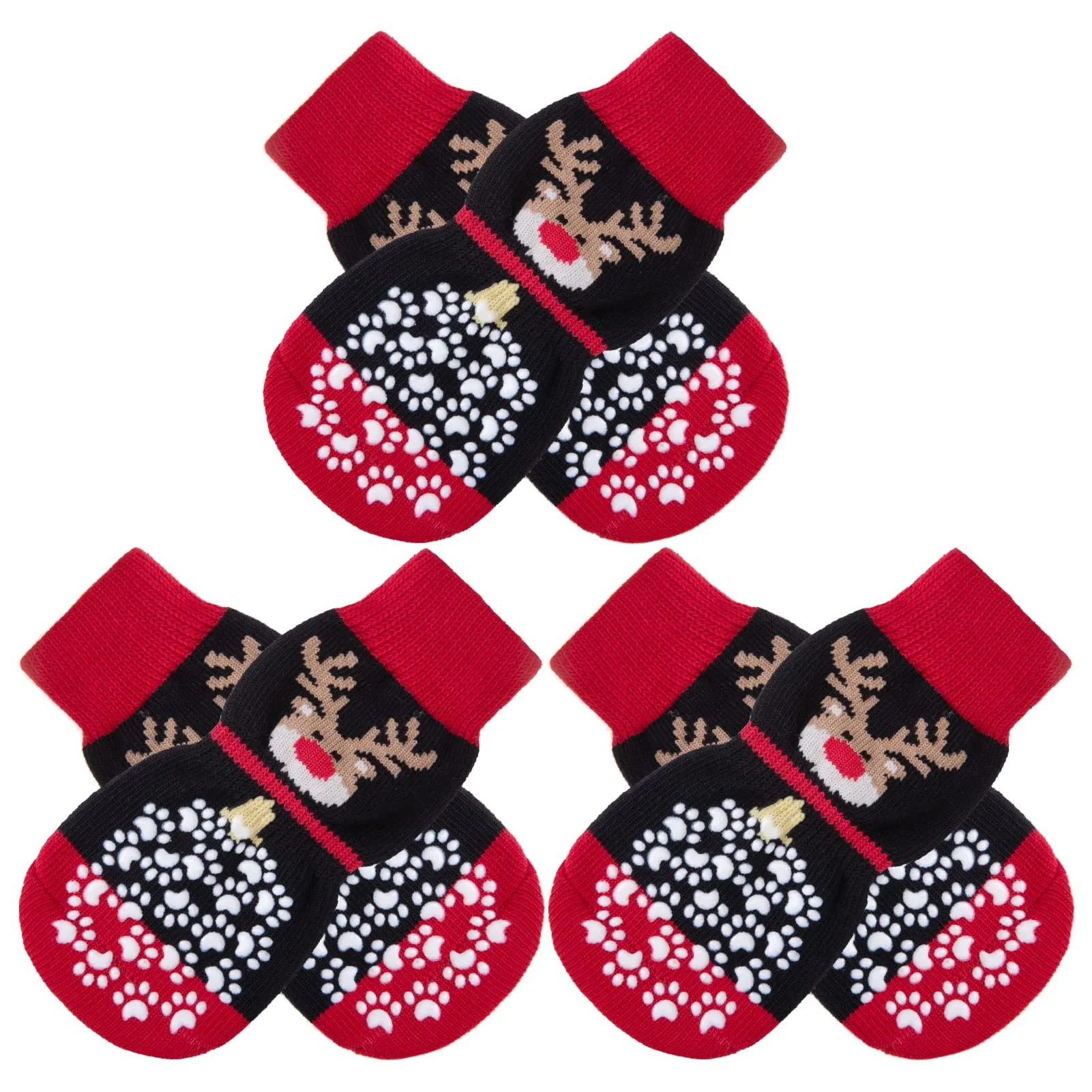 Secure EXPAWLORER 6PCS Anti-Slip Dog Socks – Traction for Paws on Hardwood Floors Refined