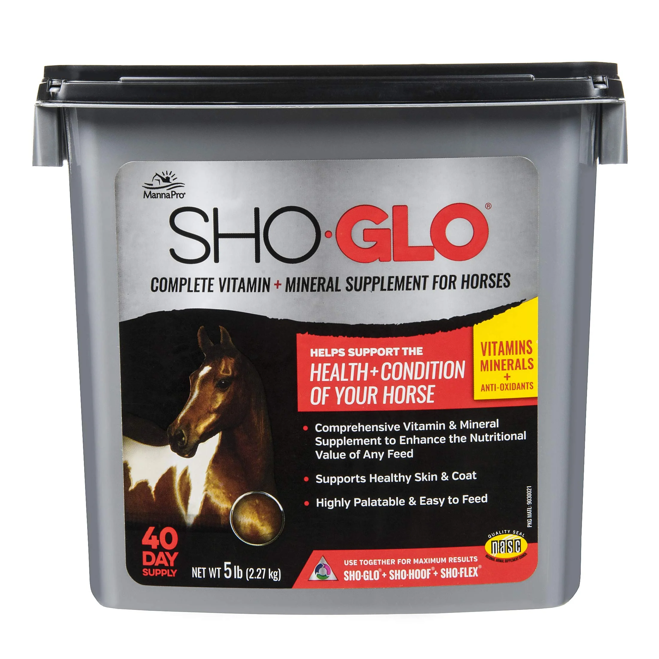 Responsible Manna Pro Sho-Glo – Complete Vitamin Mineral for Horses Healthy Skin Coat 5 lbs Authentic