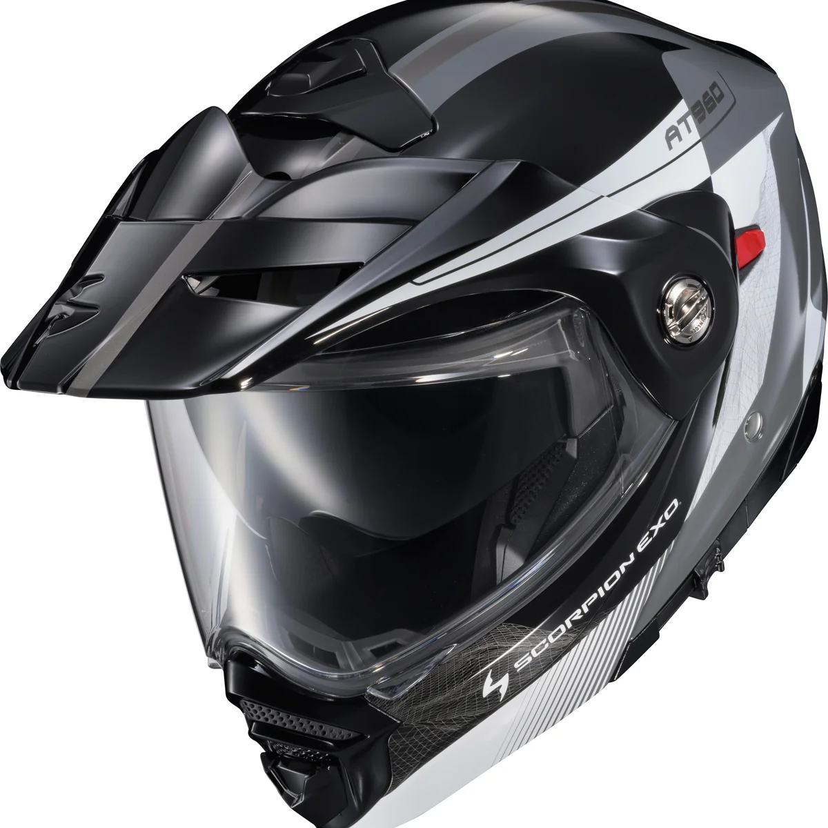 Healthy Exo At960 Modular Helmet Topographic 2 Blk Wht Grey Md Authentic