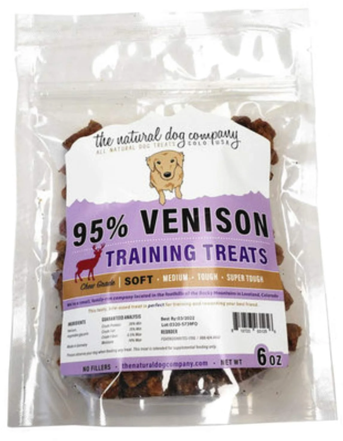 Pure The Natural Dog Company All Natural Soft Venison Training Treats – High-Value Rewards Crafted