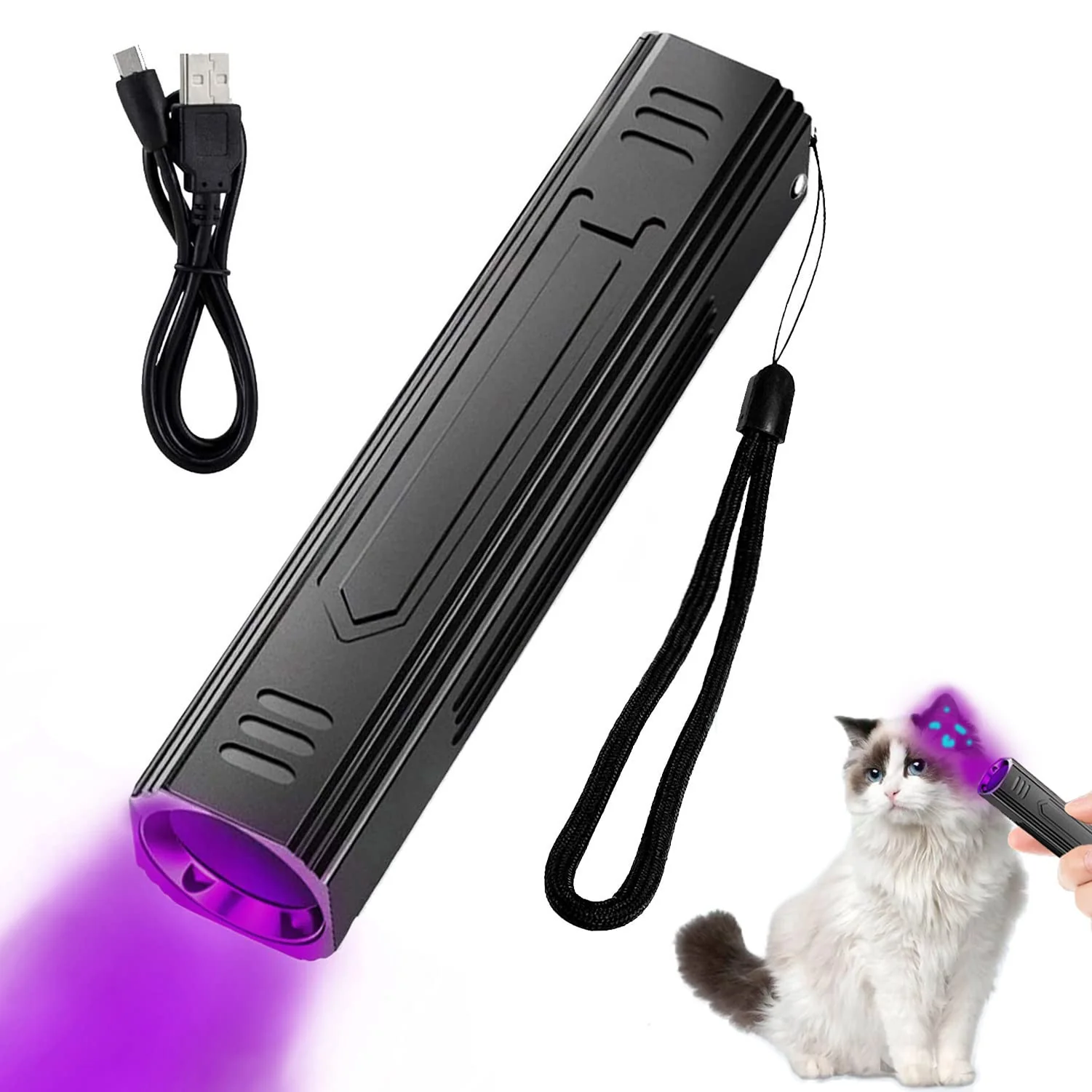 Selected Denlydom Wood UV Lamp 365nm – Portable Pet Ringworm Detector UV Flashlight Exclusive