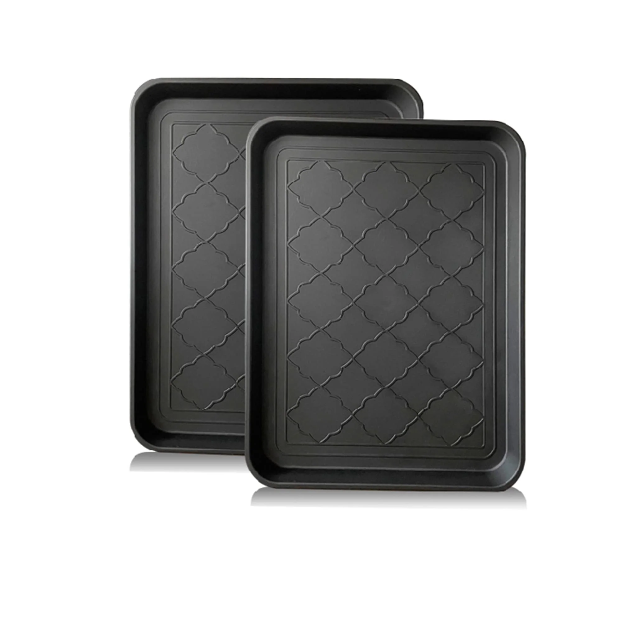 Elegant PetLike Boot Tray 2-Pack Waterproof Entryway Shoe Pet Mat Optimized