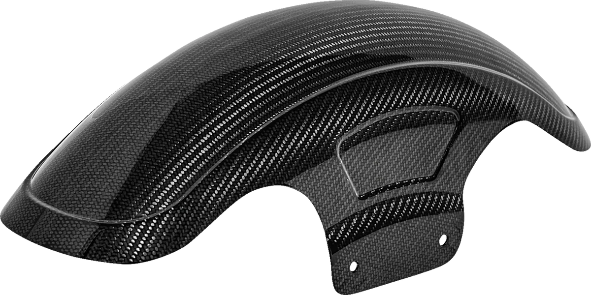 Prestigious SADDLEMEN Carbon Fiber Front Fender - Gloss - Touring '23-'25 CF-823-07-001 Organic