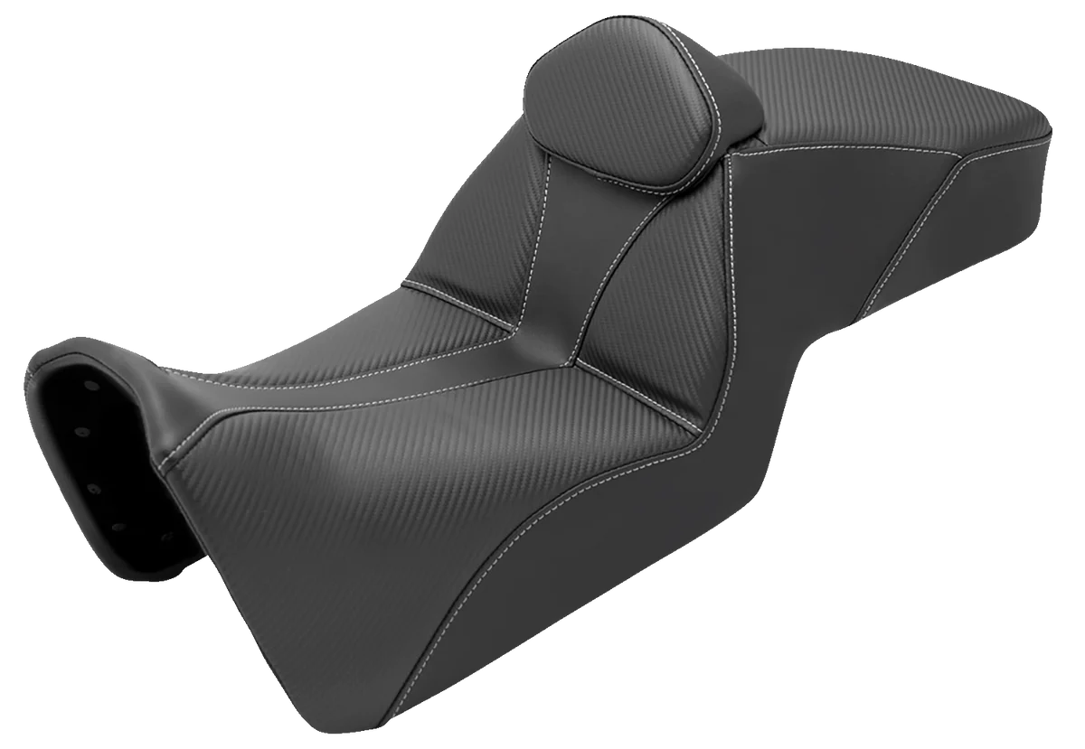 Reusable SADDLEMEN Adventure Tour Seat - Low - w Backrest - Black - Pan Am '21-'24 821-34-201BR Long-Lasting