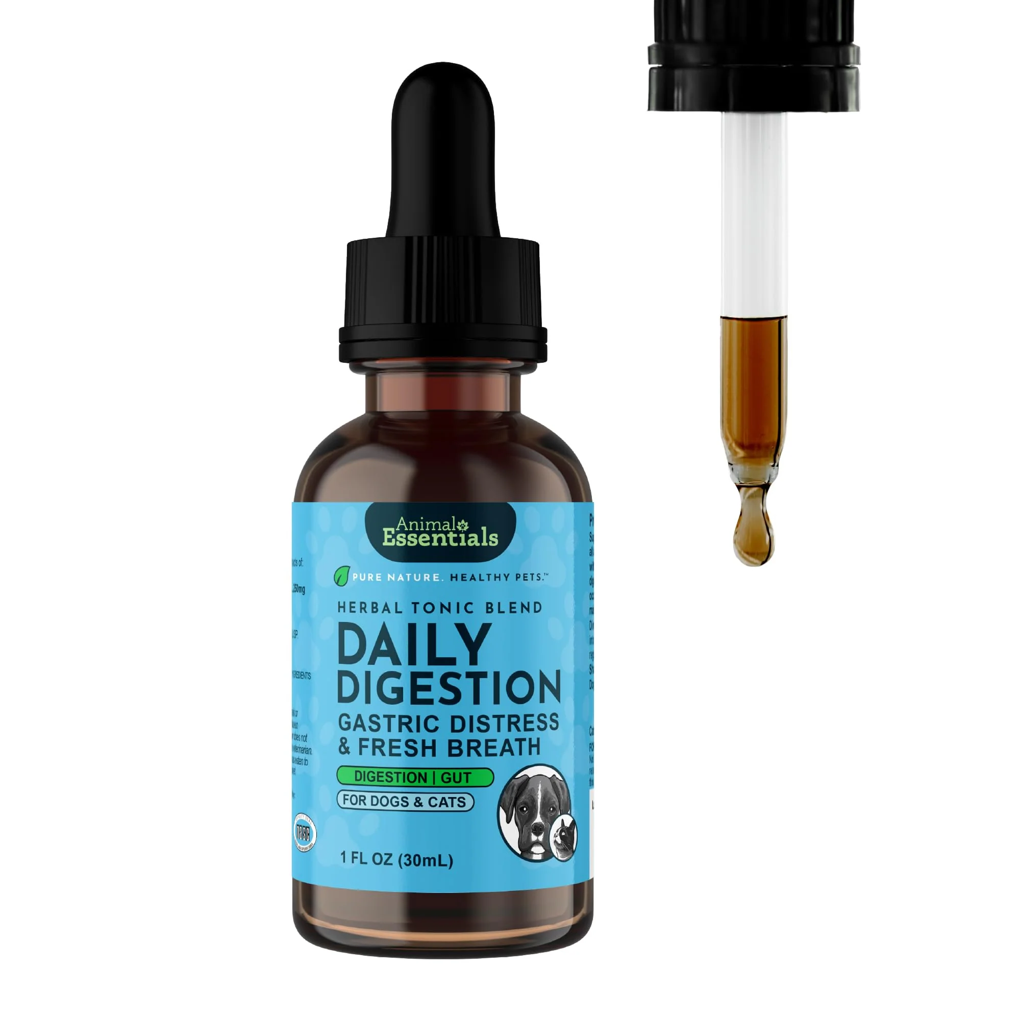 Specialty Animal Essentials Daily Digestion for Dogs Cats Digestive Support Fresh Breath with Ginger Root Fennel Liquid 1 oz Exceptional