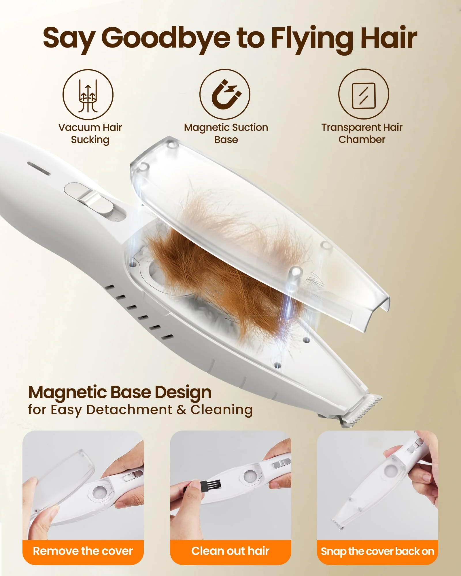 First-Class PAPMINI Vacuum Dog Paw Trimmer – Low Noise Cordless Hair-Suction Grooming Clippers Quality
