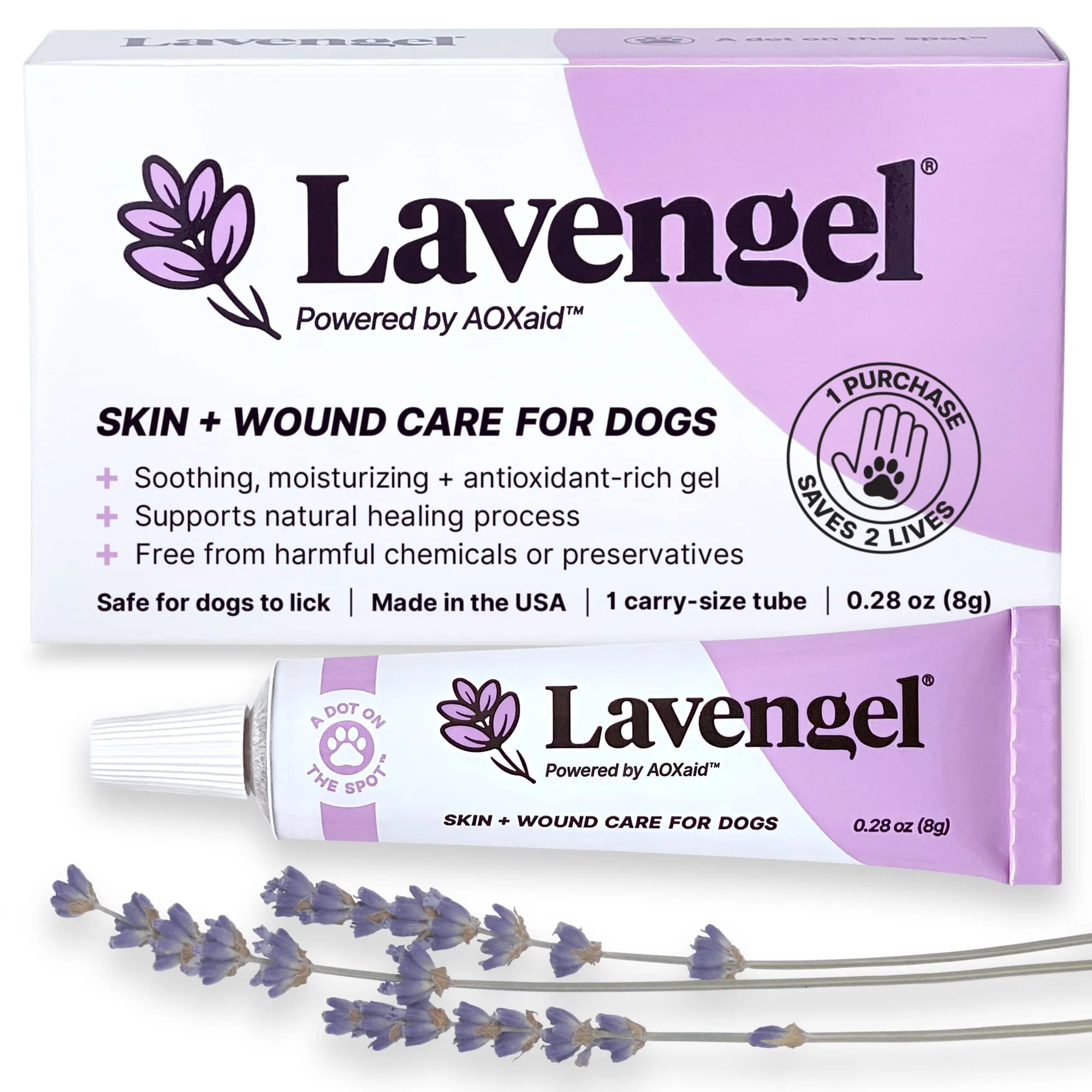 Durable Lavengel for Dogs – Soothes Itching Supports Wound Care Hot Spots High-End