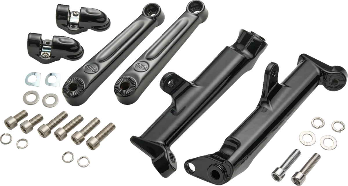 Soft CIRO Frame Mounted Adjustable Highway Peg Mount - Extended - Black 60621 Verified