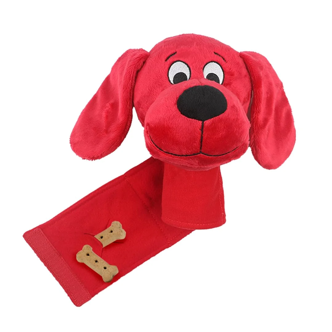Elite Clifford Snug Snuffy Treat Mat Combo Mini Snuffle Mat 6-Inch Plush Toy for Small Dogs Casual