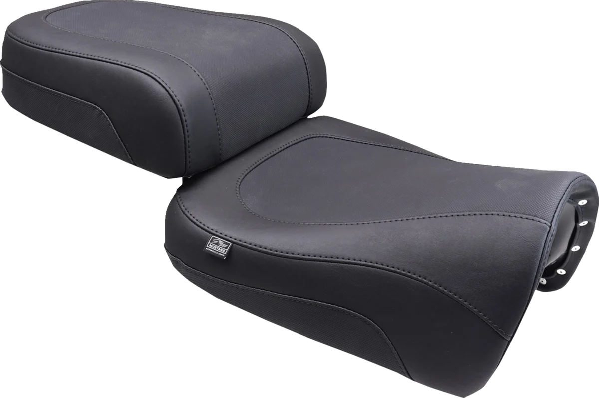 Sustainable MUSTANG Adventure Touring Seat - Vinyl - Black - Pan America '21-'25 84810 Sophisticated