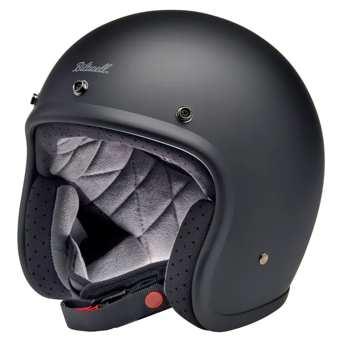 World-Class Biltwell - Bonanza Helmet - Flat Black - Large open box Premium Material