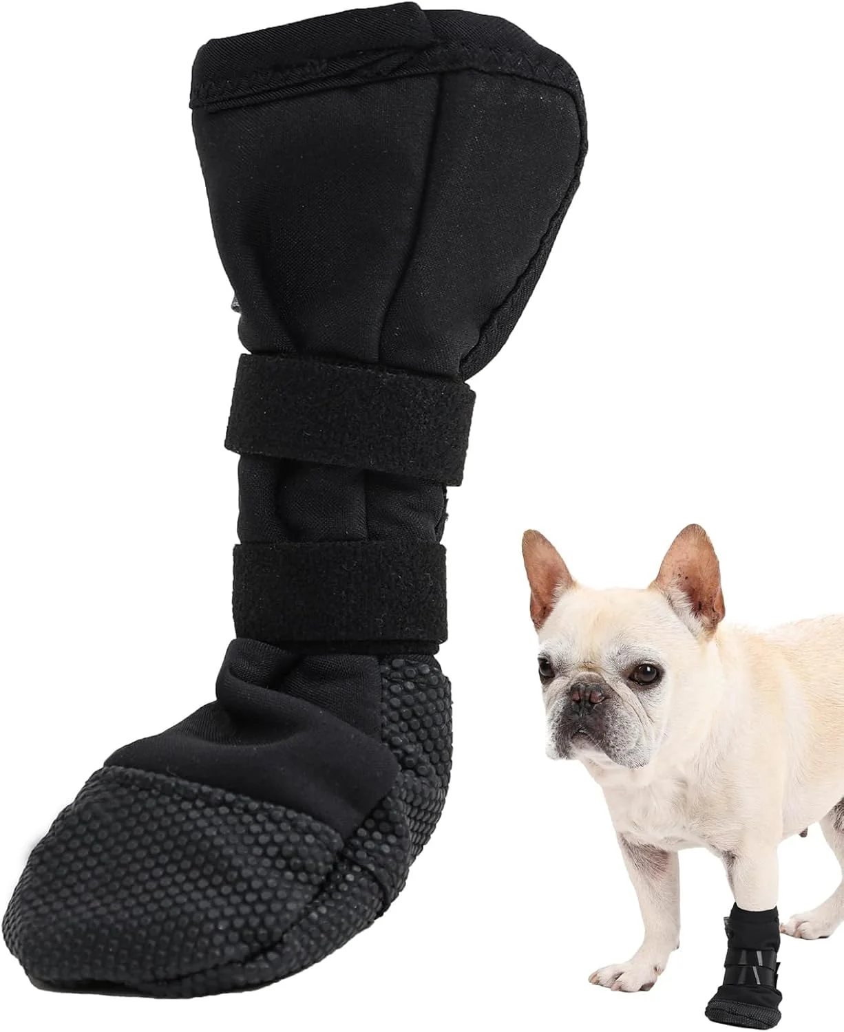 Organic ETIAL Dog Paw Wound Recovery Boot — Anti-Slip Paw Protector with Self-Adhesive Closure S-XL User-Friendly
