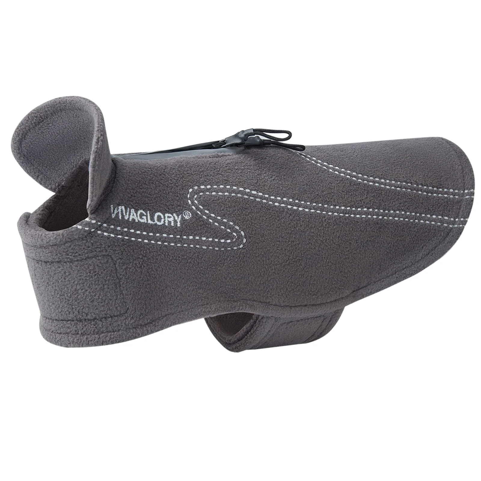 Prestigious VIVAGLORY Dog Fleece Coat – Easy-On Warm Winter Jacket with Reflective Trim Responsible