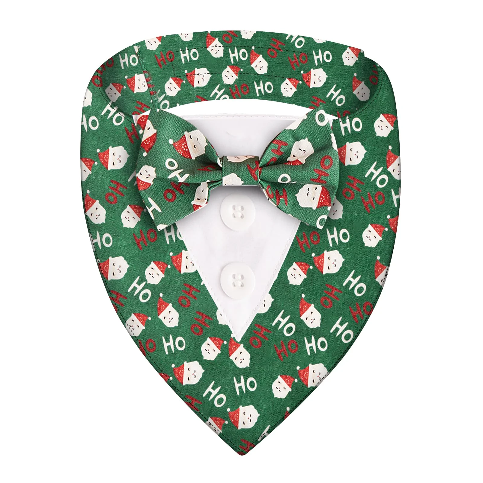 Trendy HDGDT Adjustable Plaid Christmas Dog Tuxedo Bandana - XS to XL Durable