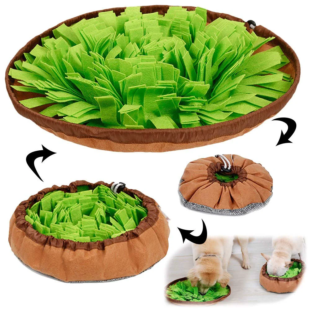 Certified AWOOF Pet Snuffle Mat for Dogs — Interactive Foraging Toy Treat Dispenser Prestigious