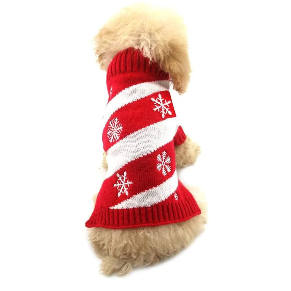 World-Class NACOCO Dog Snow Sweater – Snowman Knit Holiday Wear for Small Dogs Cats Size L Relaxed