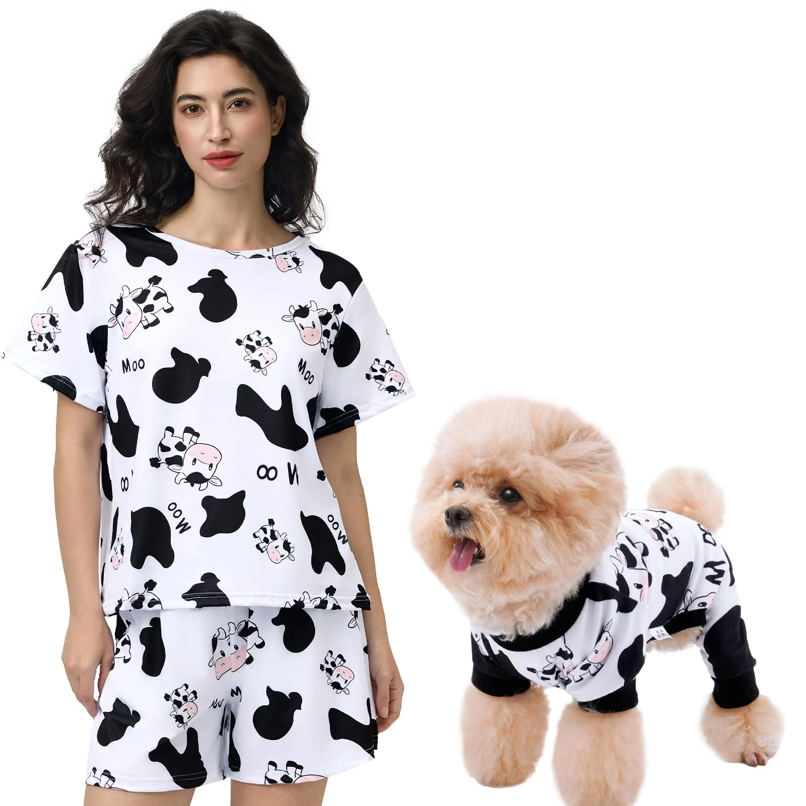 Powerful XPUDAC Matching Dog and Owner Pajamas — Stretchable Dog Onesies for Small to Medium Dogs XS Modern