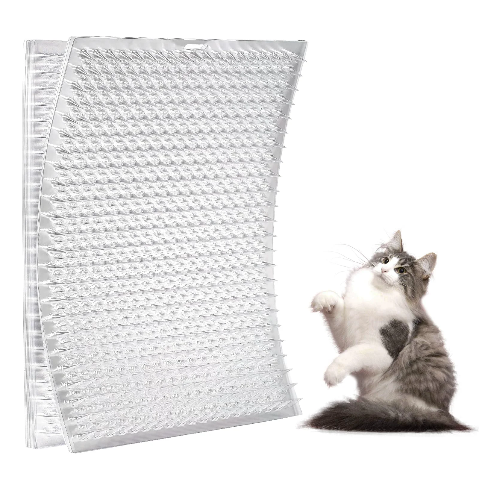 User-Friendly Zipcase 8 Pack Cat Scat Mat – 13x16 in Dual-Length Spike Deterrent Indoor Outdoor Enhanced