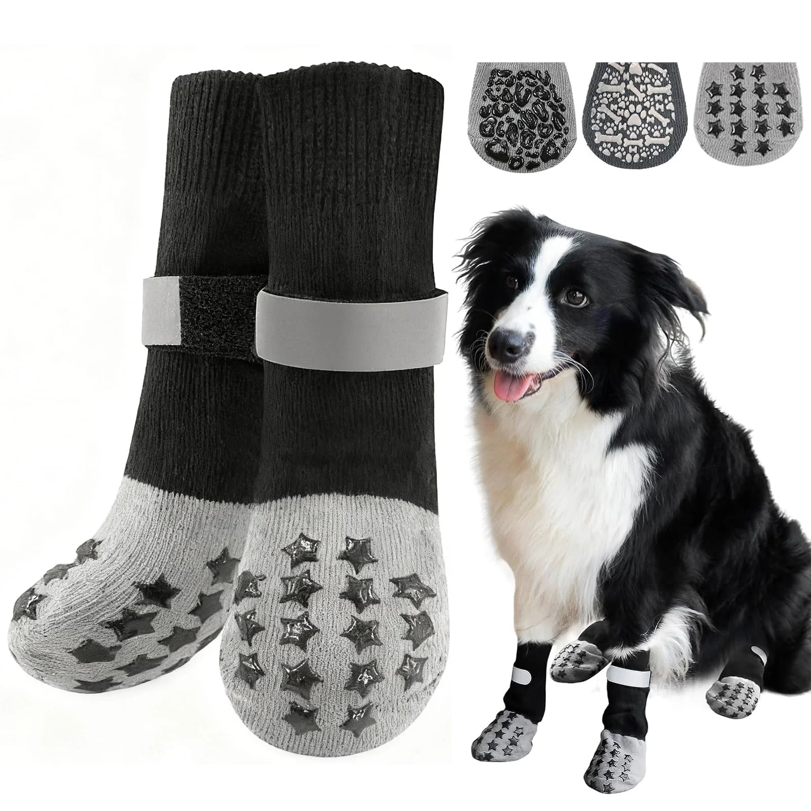 Next-Generation HeavenEye Anti-Slip Dog Socks - Maximum Grip Paw Protectors for Small to Large Dogs Certified