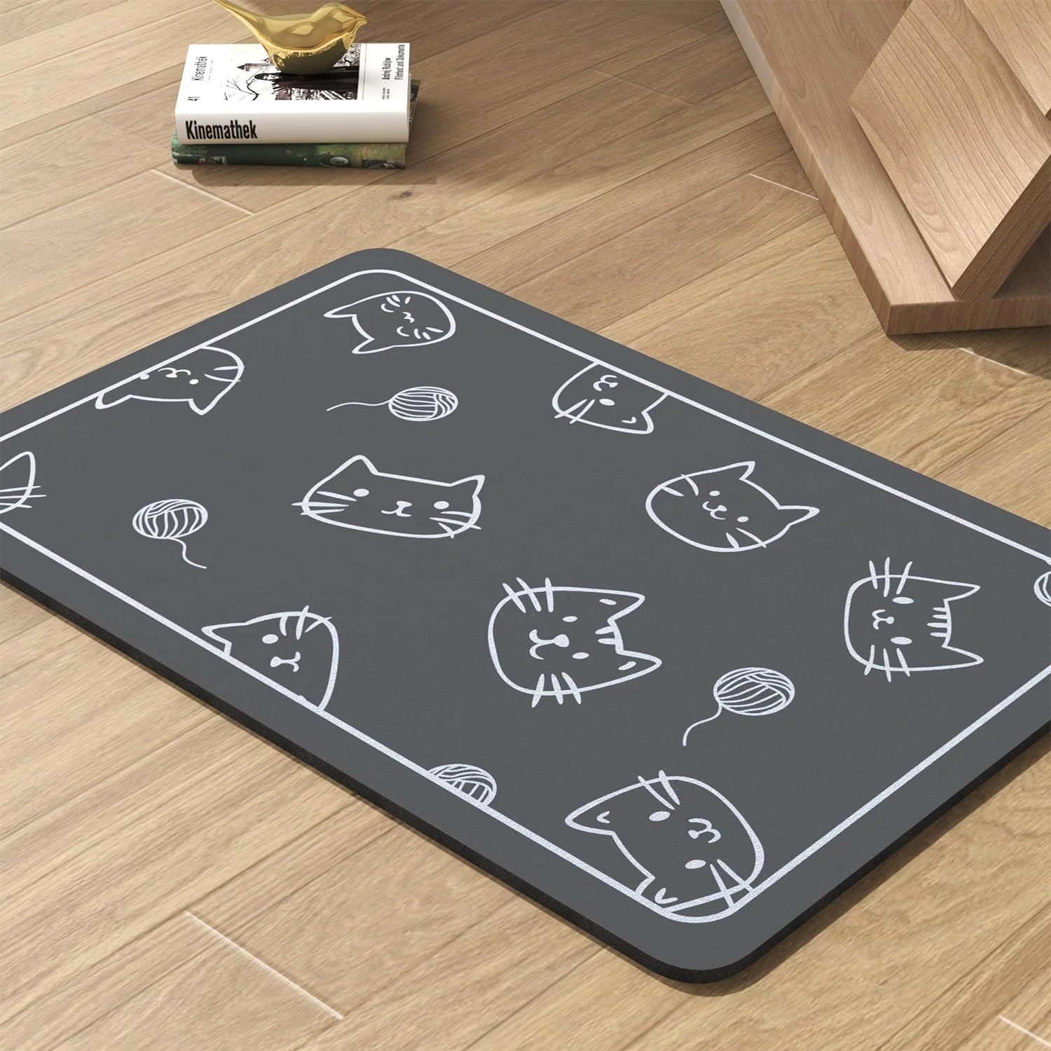 Carefully Designed PADOOR Pet Feeding Mat - Absorbent Quick-Dry Bowl Mat for Dogs Cats 12x19 Proven