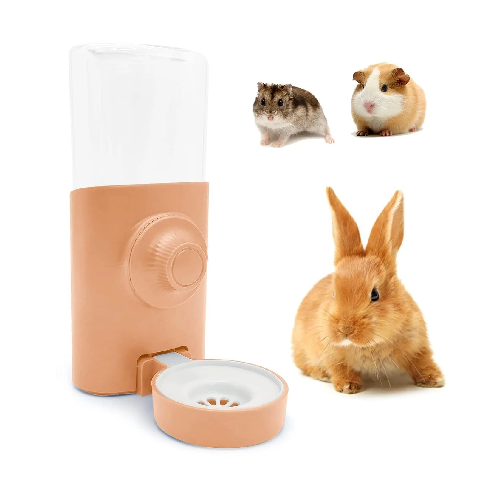 Clean Septillar Rabbit Water Bottle 600ml Pink Hanging Cage Feeder Verified