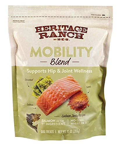 Dependable Heritage Ranch Mobility Salmon Jerky Style Dog Treats – Grain Joint Support 10oz Comfortable