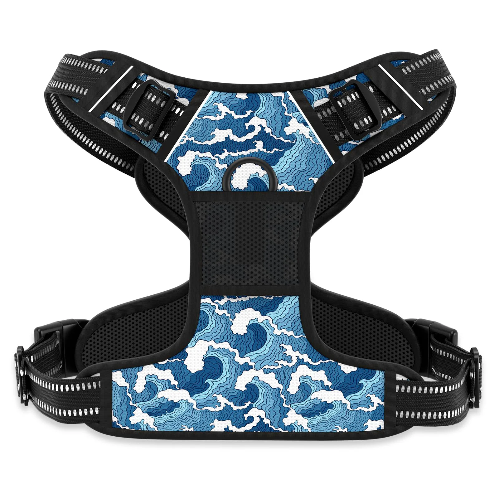 Next-Generation Rnivvi No Pull Dog Harness — Adjustable Reflective Vest for Medium Dogs Japanese Style Sophisticated
