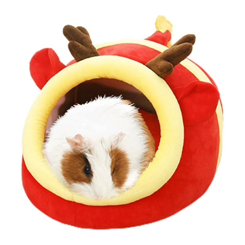 Casual EAEDMY Guinea Pig Bed House Hideout – Large Soft Plush Cave for Small Pets Practical