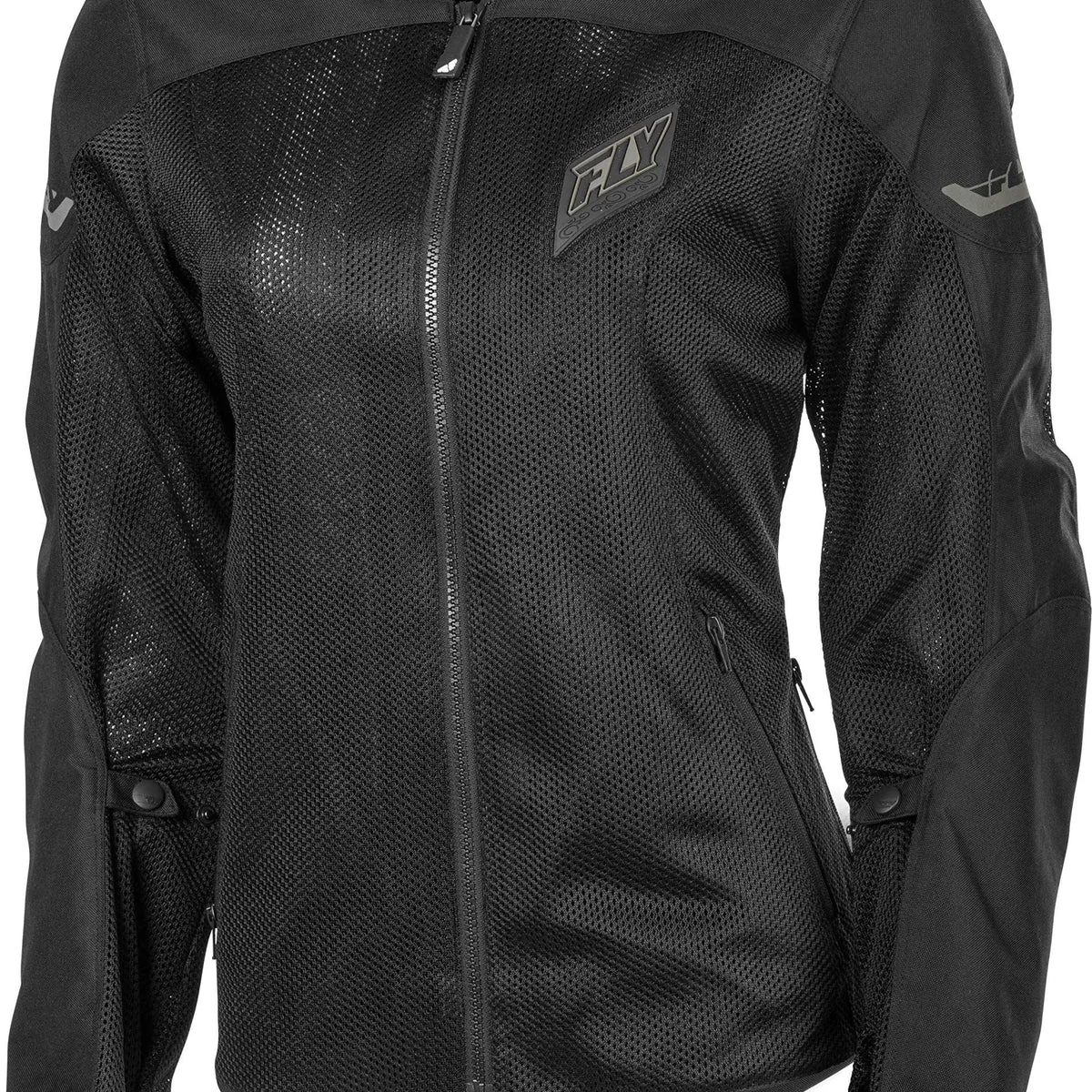 World-Class Fly Racing - Women's Flux Air Mesh Jacket - Black - M Auction Smart