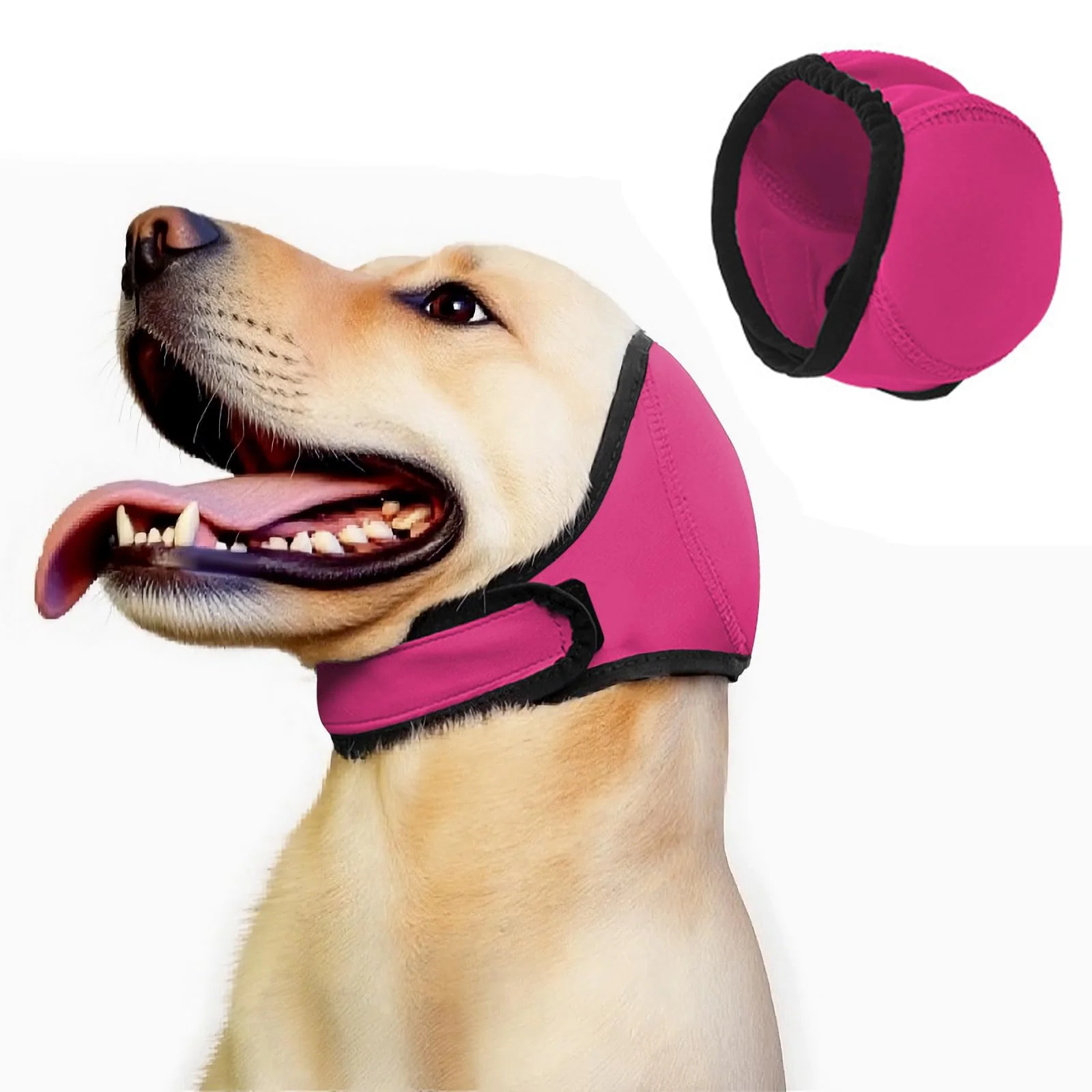 World-Class Dog Ear Muffs Noise Protection – Rose Red Small Water Protection Anxiety Relief Crafted