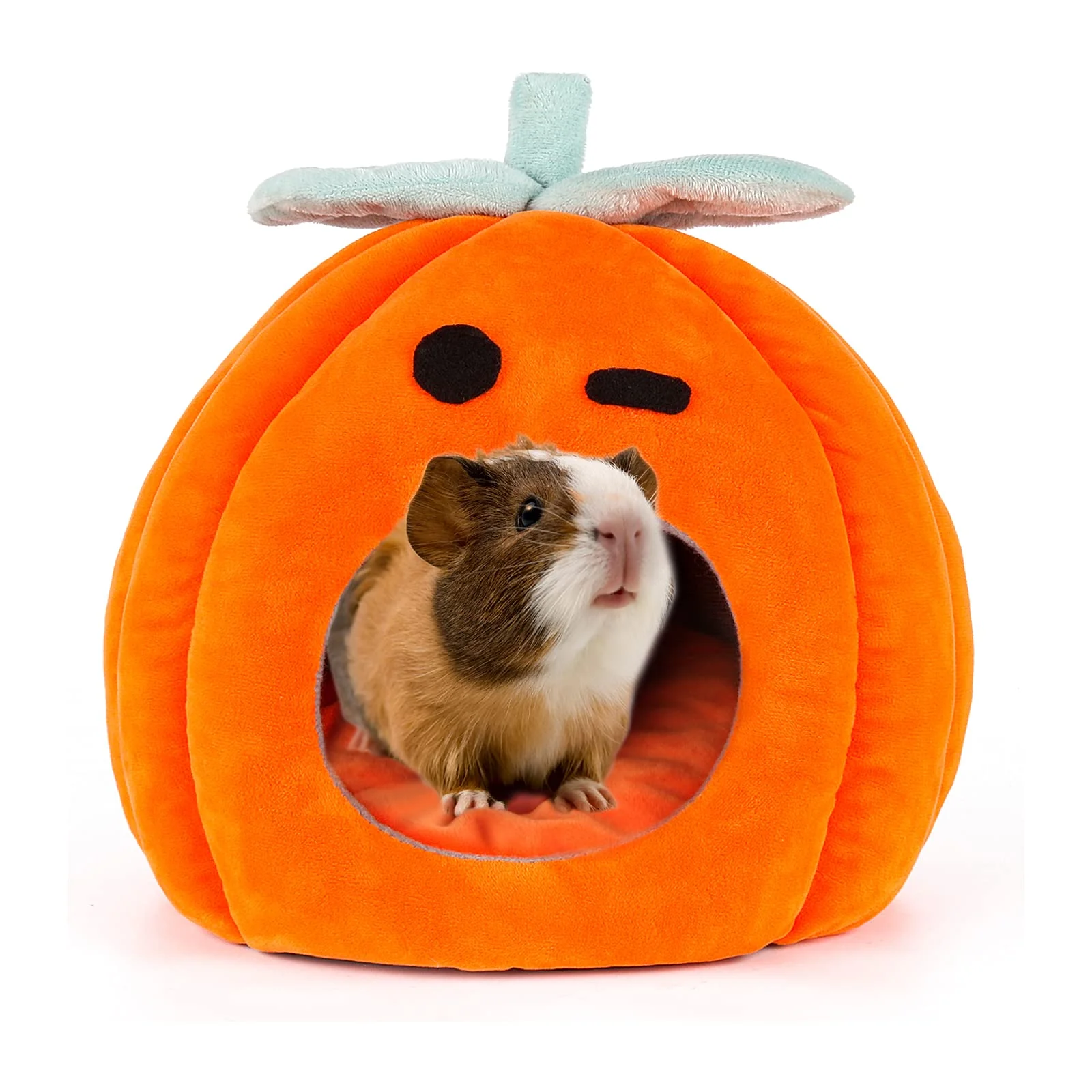 Sustainable YUEPET Guinea Pig Bed Cave – Winter Cozy Hideout for Small Pets 9.4 x 8.2 x 8.2 in Stylish
