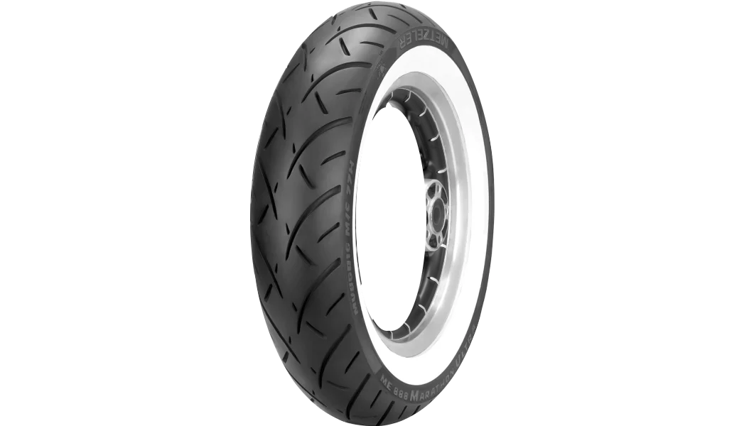 Contemporary Metzeler ME888 Marathon Ultra Front Tire 130 90-16 67H Wide Whitewall Pure