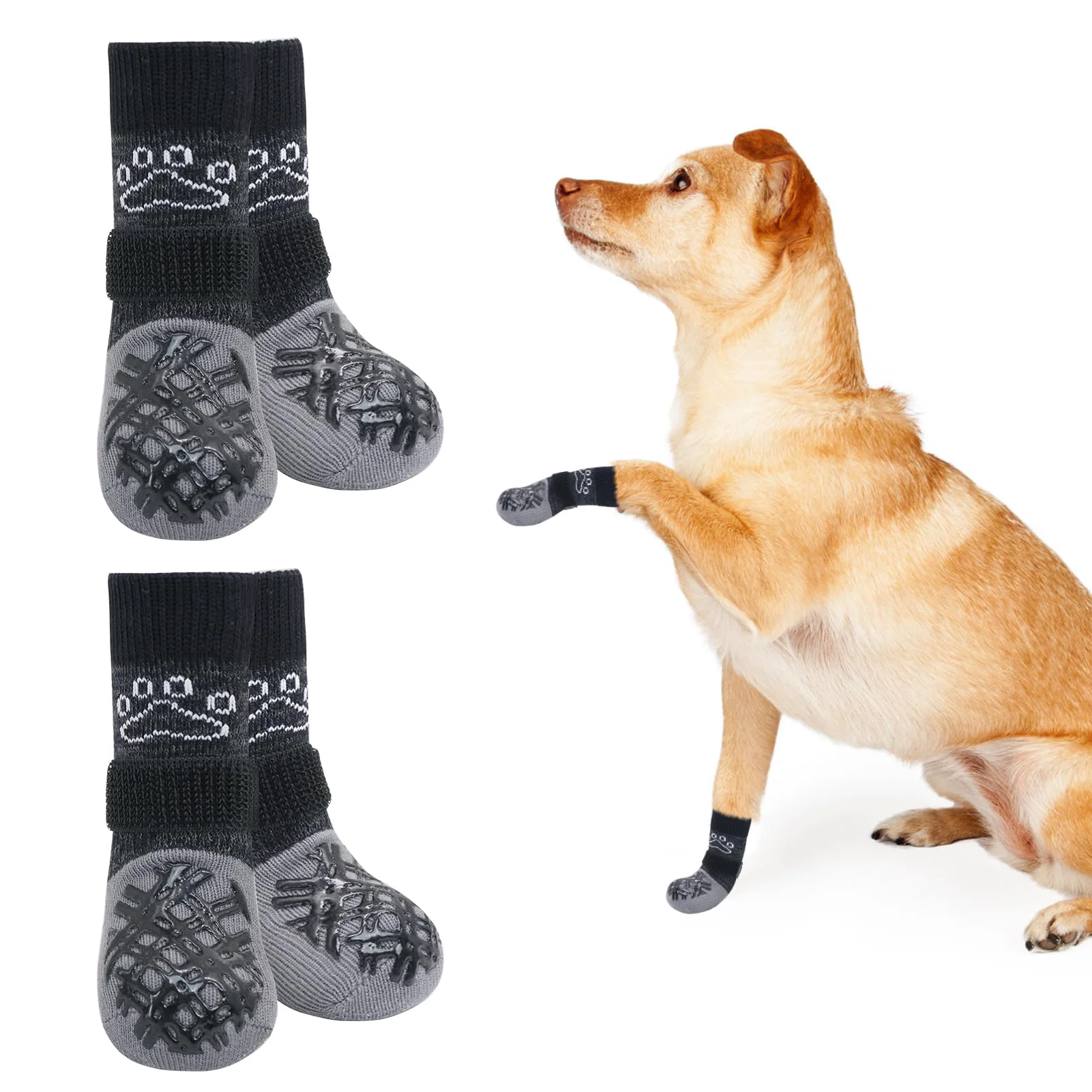 Healthy BEAUTYZOO Dog Socks – Non-Slip Paw Protectors for Indoor Traction Exceptional