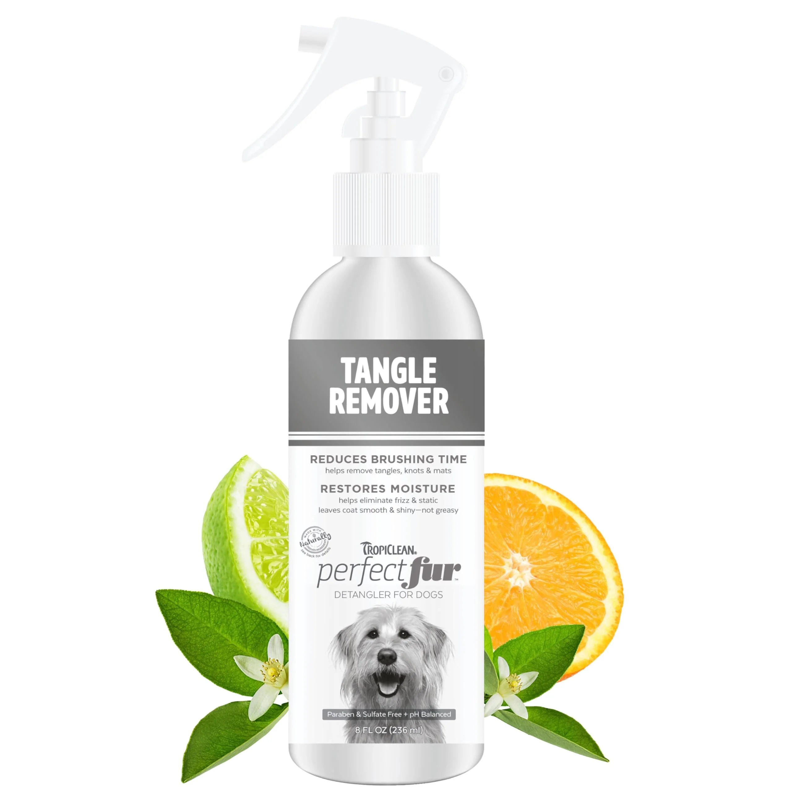 Prestigious TropiClean FurDetangler Spray for Dogs – USA Made Detangling Dematting Formula 8oz Breathable