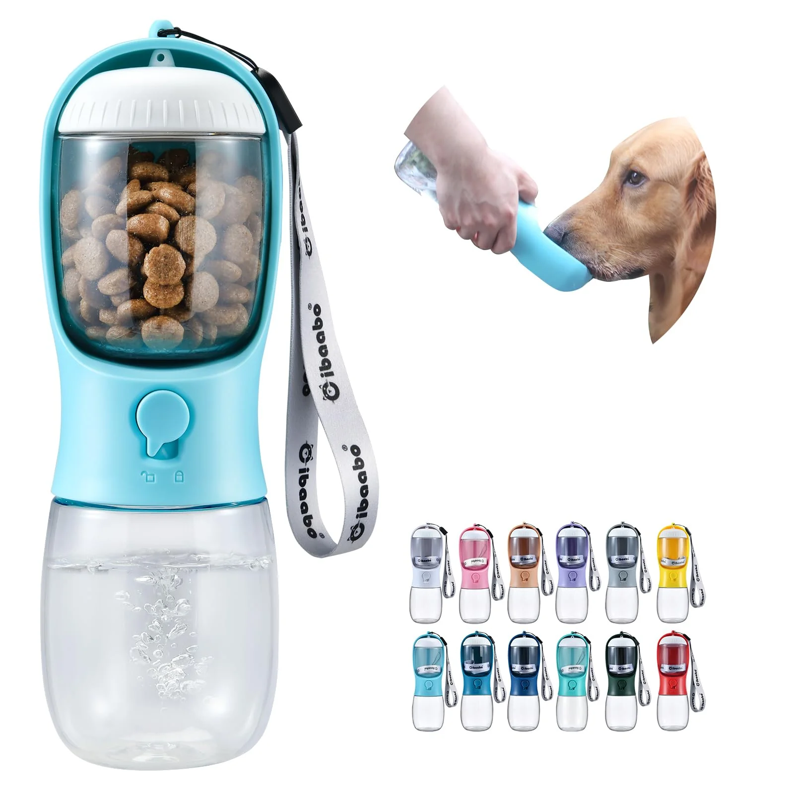 Trusted Cibaabo Dog Water Bottle with Food Container Portable Pet Dispenser for Walking Hiking High-Quality