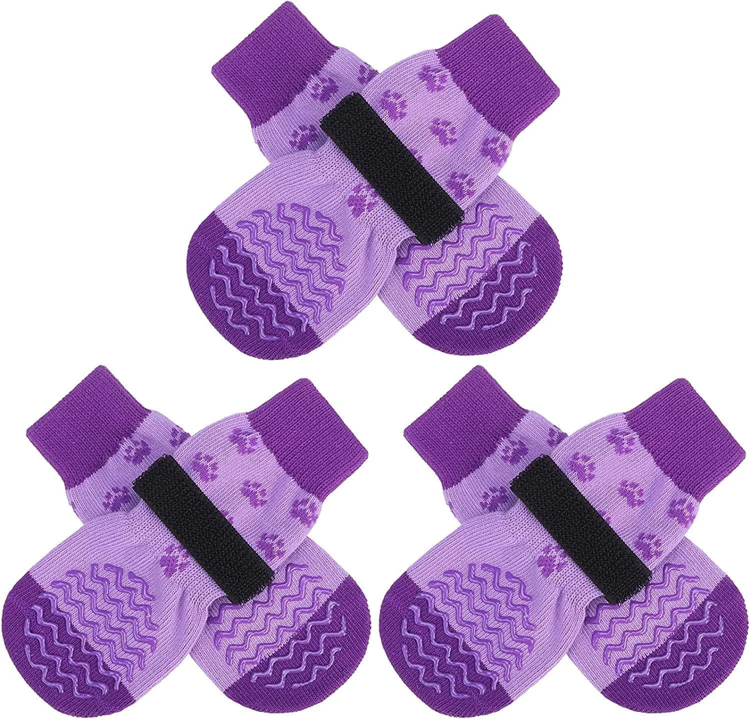 Quality EXPAWLORER 6-Pack Anti-Slip Dog Socks – Double-Sided Grips for Paws Floors XS Advanced