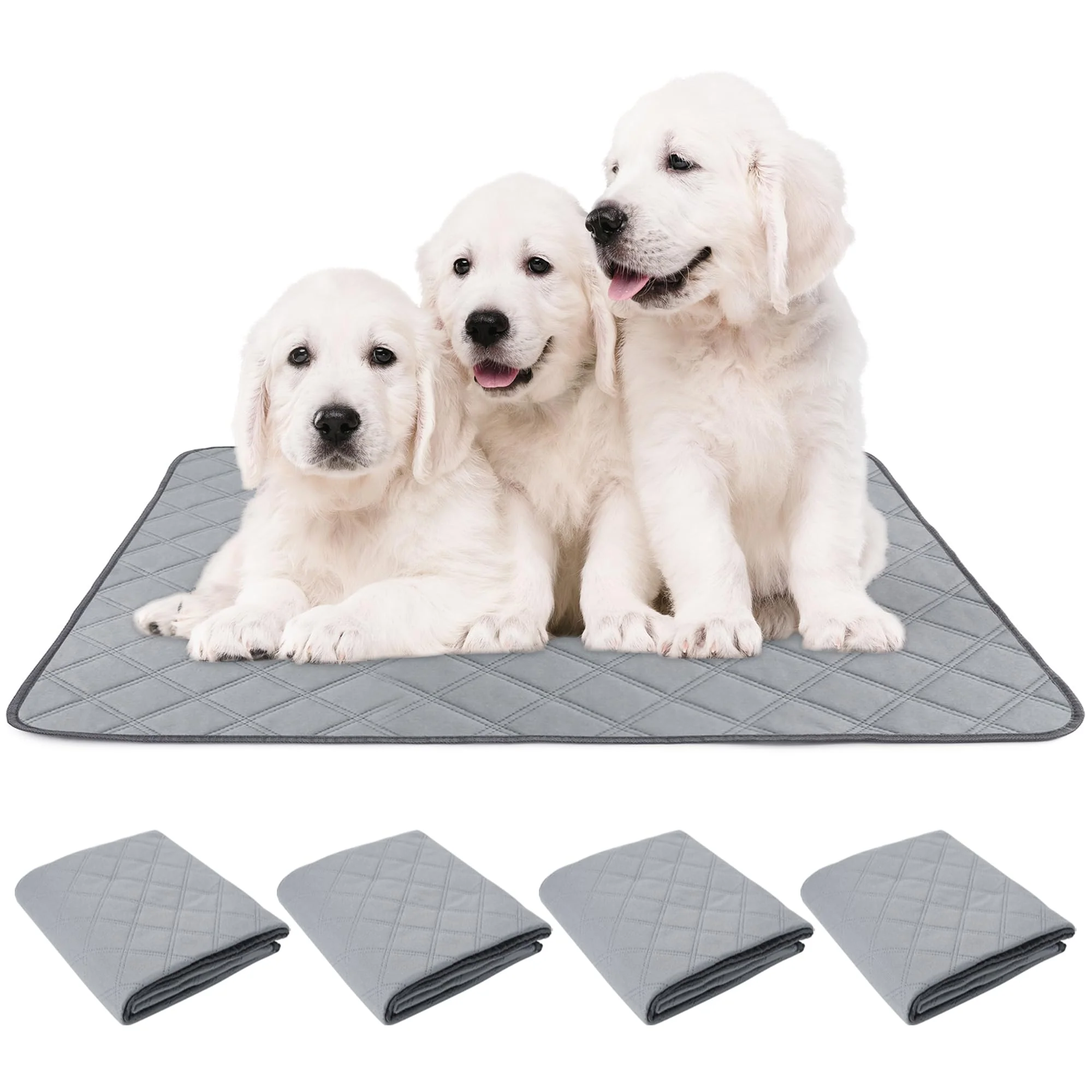 User-Friendly PatiencET Washable Puppy Pads for Dogs — Reusable 18x24 Potty Pads with Waterproof Bottom Secure