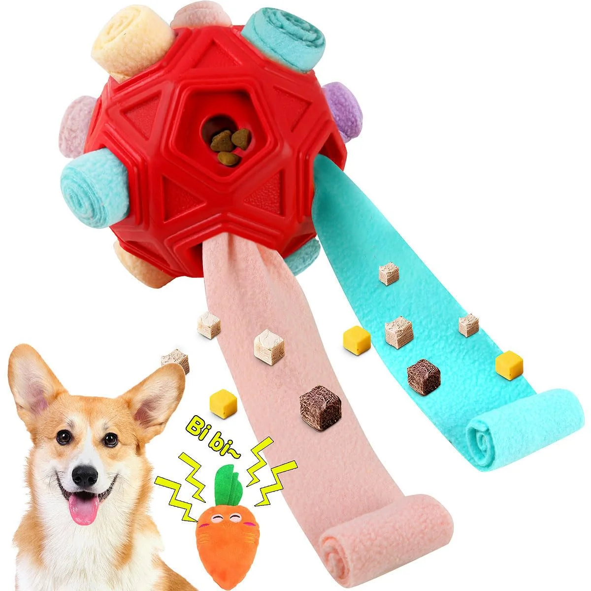 Fine Crafted Petration Dog Snuffle Ball - Interactive Puzzle Toy for Slow Feeding Foraging Stress Relief Prestigious