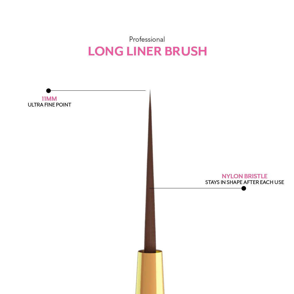 Breathable Professional Long Fine Liner Nail Brush Sophisticated