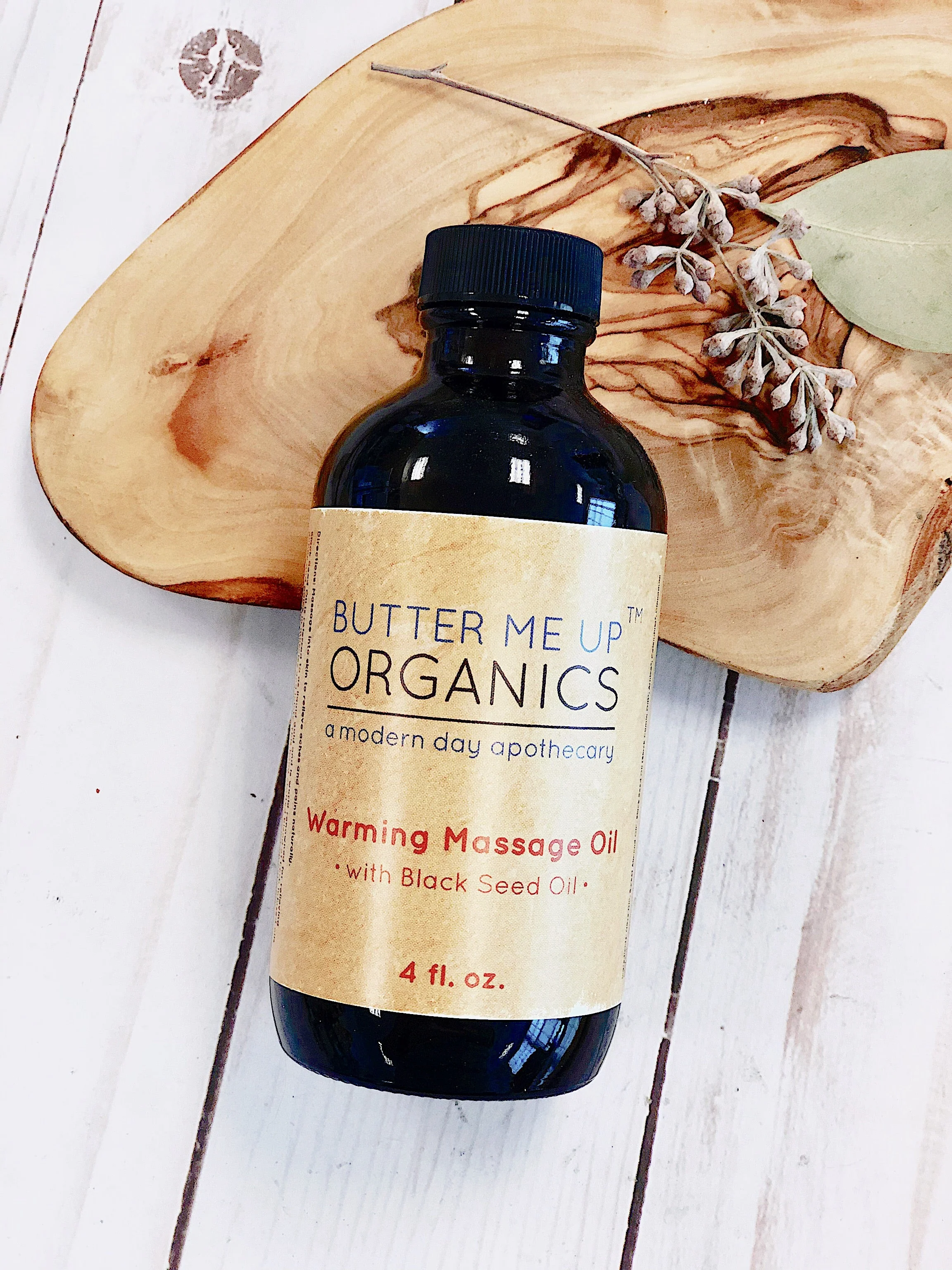Certified Organic Warming Massage Oil Muscle Ache Reliever User-Friendly