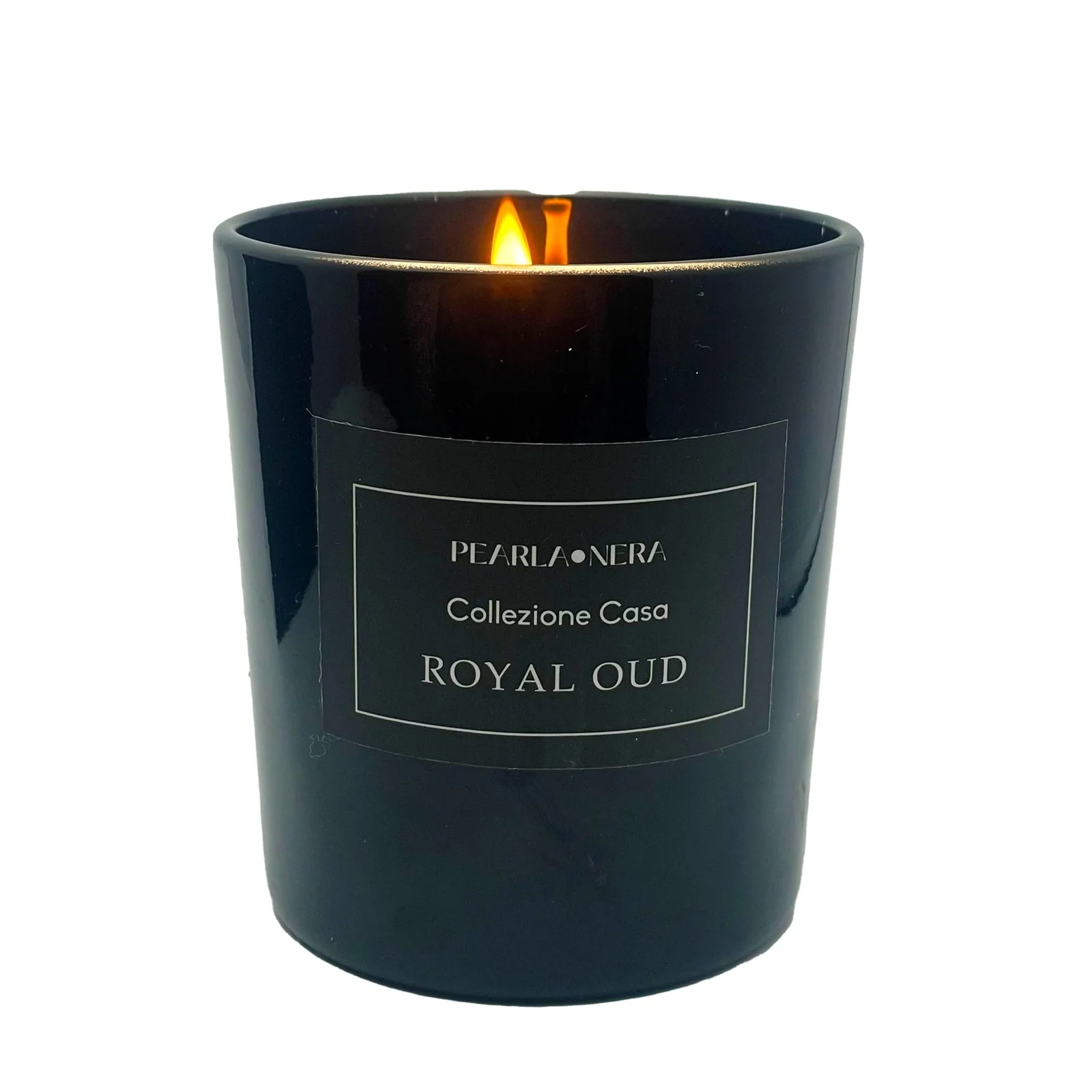 Top-Quality Supreme Oud 7oz Glass Candle with Golden Lid Verified