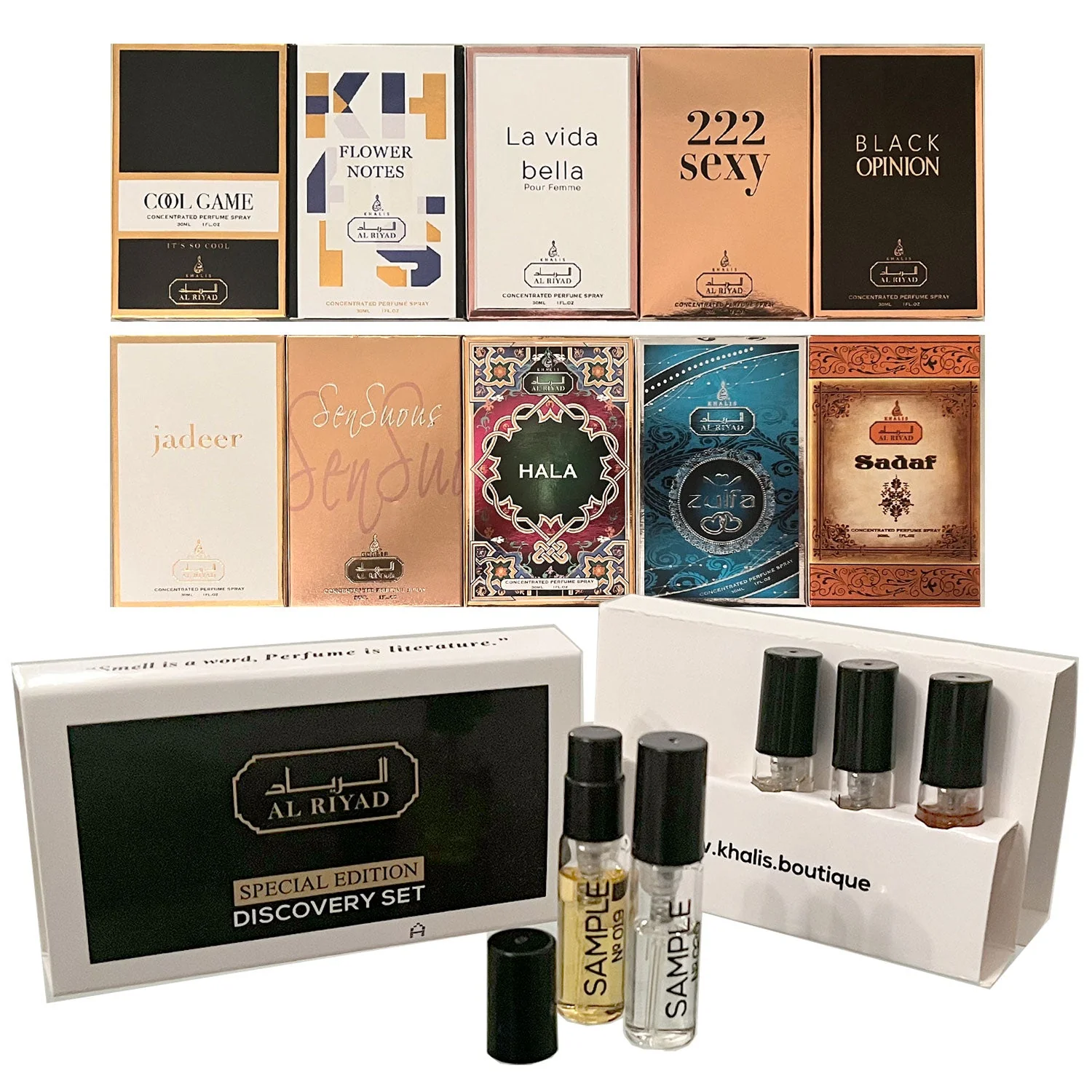 Expertly Made ALRIYAD EDP Discovery Set Women's 10 Vials Effective